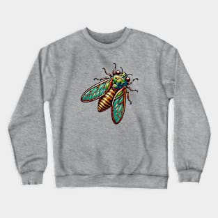 The Great 2024 Locust Cicada Bug invasion Crewneck Sweatshirt